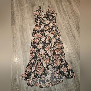 VICI floral rose print maxi dress Large